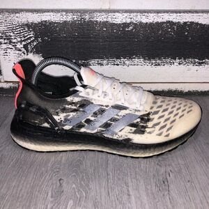 Adidas Ultraboost PB Women's Size 9 White Black Running Shoes SneakersEG0422